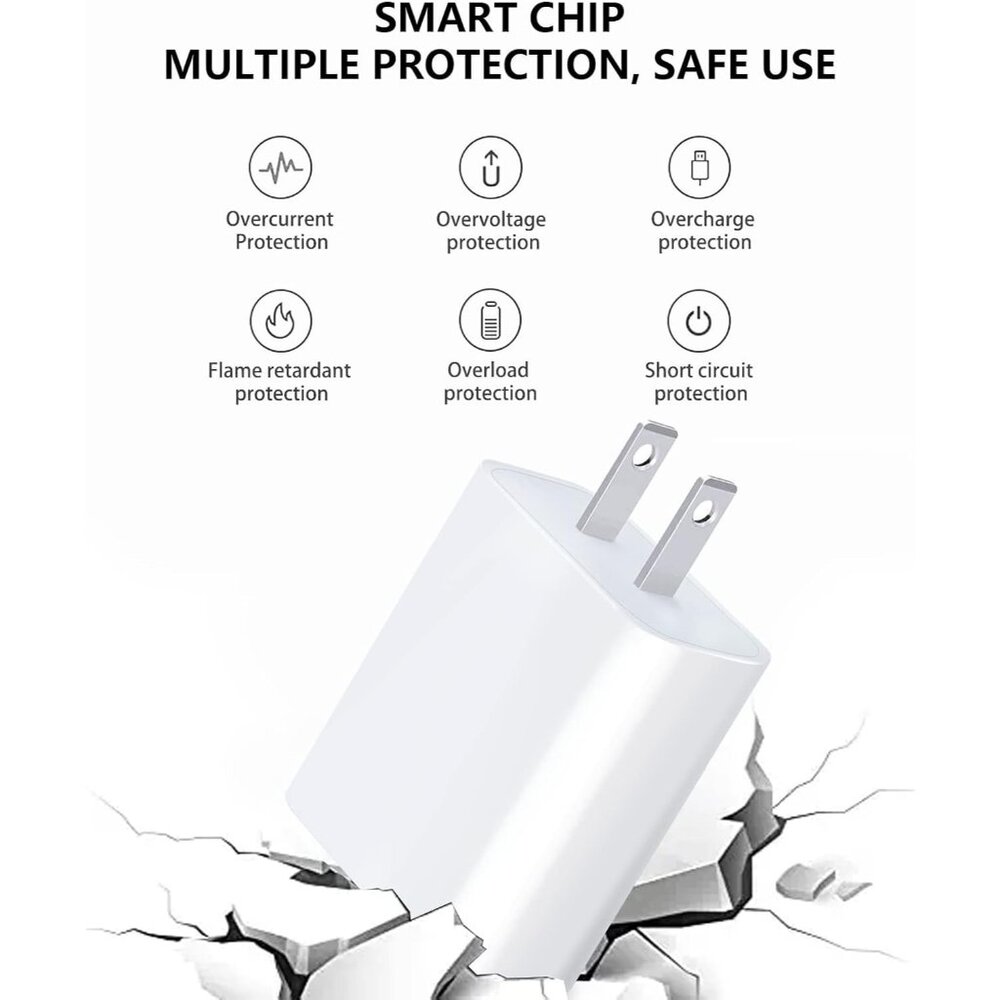 2-Pack Power Adapter Charger Cable Compatible with Ring Stick Up Cam Battery/Plu - Picture 5 of 6